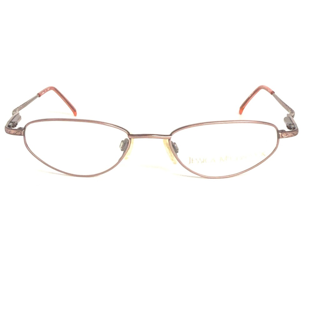 Jessica McClintock JMC111 Rose Eyeglasses Frames 47-17-135 Oval Metal Pink Gold